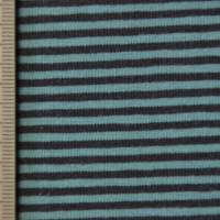 Jersey mit Ringel in Blau und Petrol und Türkis  50 x 150 cm Nähen elastisch Bild 8