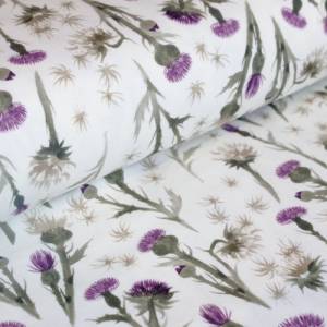 Jersey Wildblumen OEKOTEX 100 92 % Baumwolle, Family Fabrics, Jersey Wintermotiv Bild 1