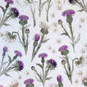 Jersey Wildblumen OEKOTEX 100 92 % Baumwolle, Family Fabrics, Jersey Wintermotiv Bild 2