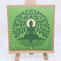 Grußkarte Buddha Baum Bild 1