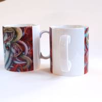 Dekorative bunte Kunst Tasse die auffällt, Teetasse mit Malerei, Kaffeebecher mit Bildmotiv Medusa Bild 5
