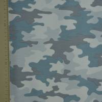 Sweat French Terry in Camouflage blau 50 x 150 cm Army Military Bild 5