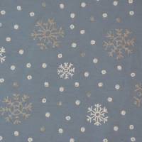 Sweat mit Schneesternen grau und blau Schneeflocken 50 cm x 150 cm Snow Glitter Bild 6