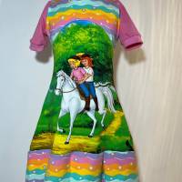 Sommerkleid Bibi rainbow pastell als Rüschenkleid für Mädchen in verschiedenen Größen - Kleid Sommerkleid Bild 2