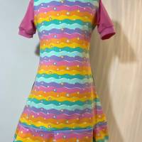 Sommerkleid Bibi rainbow pastell als Rüschenkleid für Mädchen in verschiedenen Größen - Kleid Sommerkleid Bild 3