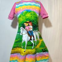 Sommerkleid Bibi rainbow pastell als Rüschenkleid für Mädchen in verschiedenen Größen - Kleid Sommerkleid Bild 6