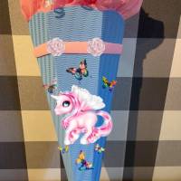 Schultüte Zuckertüte für Mädchen Einhorn Gara verschiedene Farben Bild 2