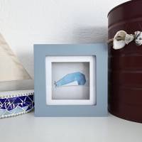 Pastell-Wal - Origami-Wal in Pastellfarben in dezentem Bilderrahmen als Wand-Dekoration Bild 7