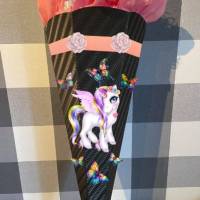 Schultüte Zuckertüte für Mädchen Einhorn Holly verschiedene Farben Bild 1