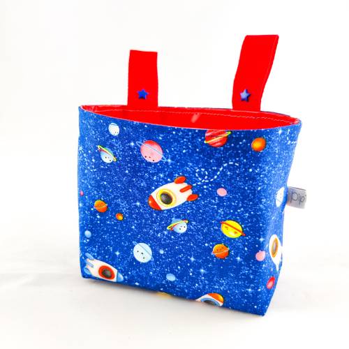 Lenkertasche Weltraum (innen Wachstuch)