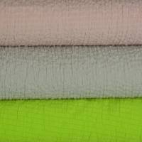 Crash Webware Rayon sandfarben apfelgrün und zartrosa 50 cm x 137 cm knitterfrei Bügelfrei Stoff nähen Bild 1