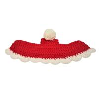 Bommelmütze Mini Shetty & Volblut/Cob rot-weiß Bild 1