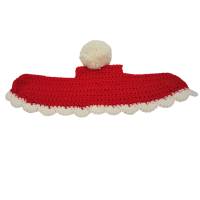 Bommelmütze Mini Shetty & Volblut/Cob rot-weiß Bild 3