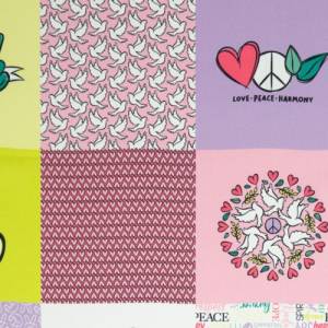 13,90EUR/m Webware Happy Patchwork Blanket "Peace" von lycklig Design Bild 3