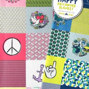 13,90EUR/m Webware Happy Patchwork Blanket "Peace" von lycklig Design Bild 7