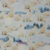 Jersey mit Huskies Hunden Schlittenhunde Schnee 50 x 155 cm Nähen Stoff Bild 2