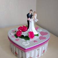 Geldgeschenk Hochzeit Brautpaar Geschenk Herzbox - SaBienchenshop Bild 1