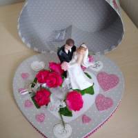 Geldgeschenk Hochzeit Brautpaar Geschenk Herzbox - SaBienchenshop Bild 6