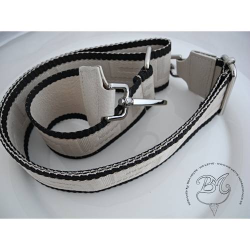Schultergurt Taschentrageriemen beige gemustert schwarz Taschen Handtaschen