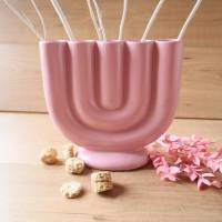 Tischdeko Vase modern rosa Bild 1
