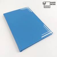 Adressbuch, A5, lagune-blau weiß,  Passwörterbuch, Hardcover Bild 1