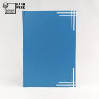Adressbuch, A5, lagune-blau weiß,  Passwörterbuch, Hardcover Bild 2