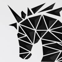 stl 3mf Pferd/Einhorn geometrisch 3D Druck Datei Download Bild 2