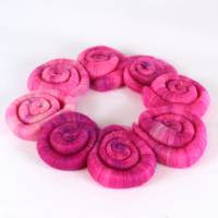 ROLAGS - mulesingfreie Merinowolle Farbverlauf pink 50g Bild 1