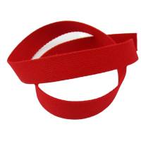 Gurtband rot, Baumwolle, 25mm breit, für Taschen, nähen, Meterware, 1 Meter Bild 1