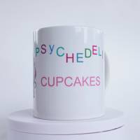 Lustige bunte Keramik Tasse Cupcakes, Witzige und bunte süße Teetasse oder Kaffeetasse für Kindern und Erwachsene Bild 2