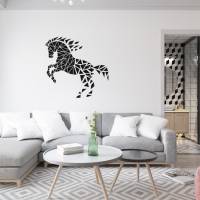 3D Druck Einhorn/Pferd 97,5 x 102 cm Wandbild Deko Farbwahl Bild 2