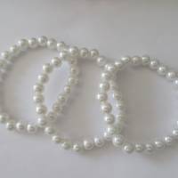 Perlenarmband weiß - auch im Geschenkset Bild 8