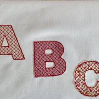 Stickdatei Doodle ABC Buchstaben, Schrift mit Muster Set 804 Bild 2