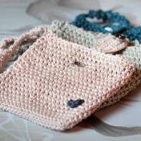 Handgearbeitete Baumwoll-Handytasche mit Schultergurt in vielen modernen Farben - Das Schicke Accessoire für Frauen Bild 7