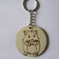 Hamster Schlüsselanhänger mit Namen - personalisiert Bild 1