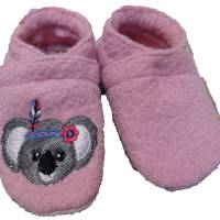 Baby - Schuhe, Puschen Lauflernschuhe, Wollwalk, Ledersohle neu personalisiert Bild 1