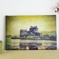 Nahaufnahme Castle Isle of Skye Leinwand Druck Fotografie 20 x 30 cm Kunst Fotografie Wanddeko Wandbild Bild 1