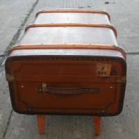 Original Berliner Koffer - um 1915 - jetzt als Couchtisch - von außen restauriert - Bild 5