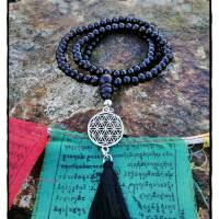 Rosenquarz Malakette, Gebetskette, Buddhismus, Yogaschmuck, Spiritualität, Hinduismus, Meditation Bild 3