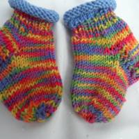 Babysocken für Neugeborene - bunt - Wolle (Merino) - Baby-Socken Bild 2
