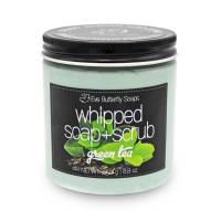 Whipped Soap+Scrub "Green Tea" | Dusch Peeling, Zucker Peeling, Duft nach grünem Tee und Zitrusnoten Bild 1