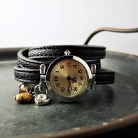 Armbanduhr,Wickeluhr, Damenuhr, Kunstleder,  Auswahl, Bild 5