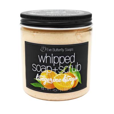 Whipped Soap+Scrub Tangerine Tango - Cremeseife mit Peeling | Dusch Peeling, Zucker Peeling, Mandarinen