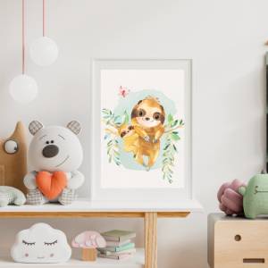 Exotische Mutter & Baby Tiere Poster-Set fürs Kinderzimmer I Babyzimmer Deko I ohne Rahmen I CreativeRobin Bild 8