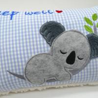 Kissen mit Namen Koala Beuteltier Namenskissen Taufkissen Kuschelkissen Kindergartenkissen Geburtsgeschenk Bild 5