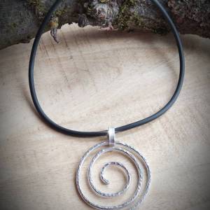 Anhänger Spirale,Blume Rose,Blumenanhänger silber, Anhänger, ,keltischer Schmuck Bild 1