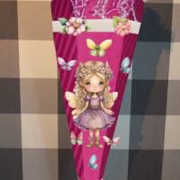 Bastelset für Schultüte Zuckertüte für Mädchen Fee / Elfe Lilac viele Farben Bild 5