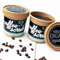 Coffee Body Scrub - Körperpeeling mit Kaffee | fair trade, ätherisches Minzöl, Sheabutter, Kokosnussöl Bild 1