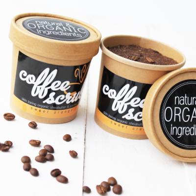 Coffee Body Scrub - Körperpeeling mit Kaffee | fair trade, Blutorangen Öl, Sheabutter, Kokosnussöl
