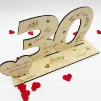 Geschenk zum 30. Geburtstag Glückwünsche Sprüche von Herzen mit eigenem Gruß personalisierbar Bild 2
